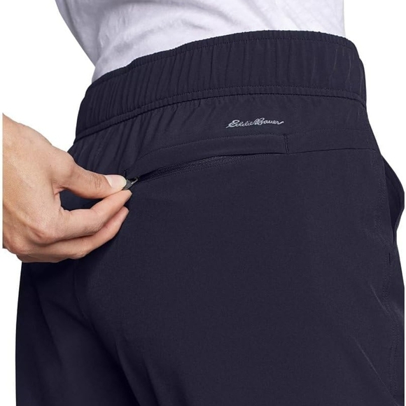 Eddie Bauer Women's Navy Cropped Pants - Picture 3 of 12